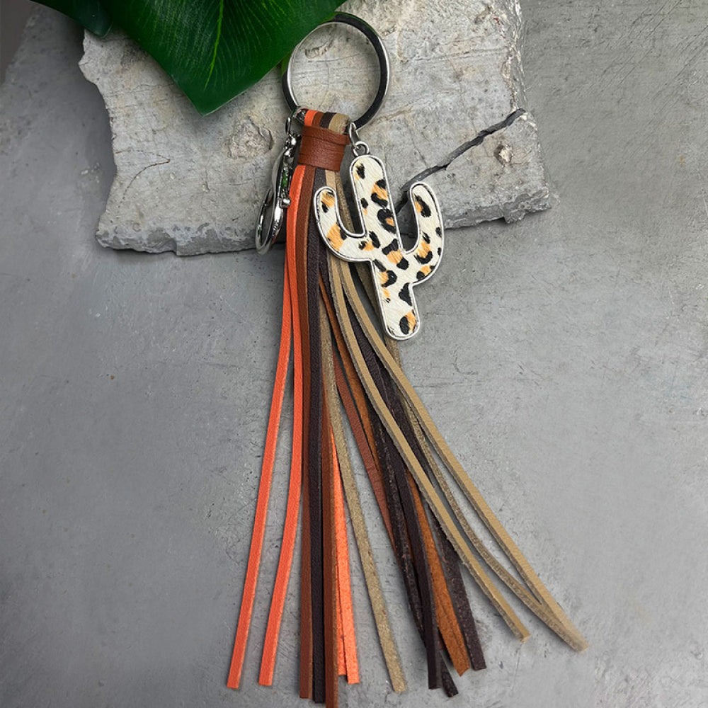 Cactus Keychain with Tassel BLUE ZONE PLANET