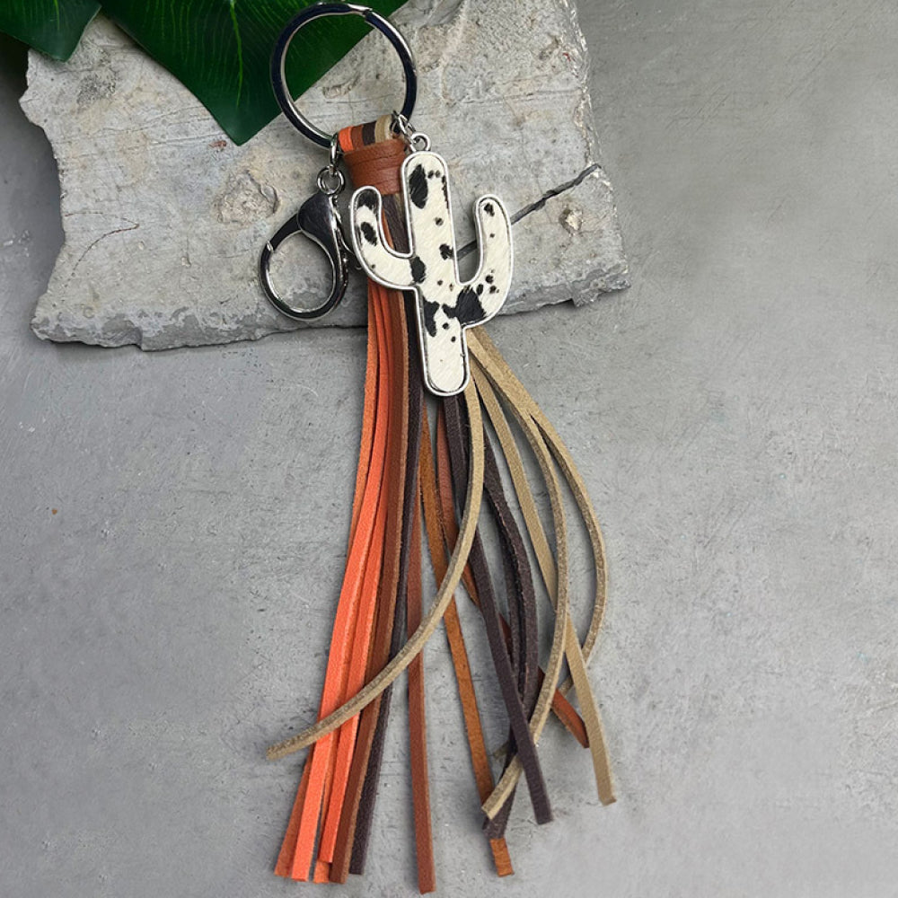 Cactus Keychain with Tassel BLUE ZONE PLANET