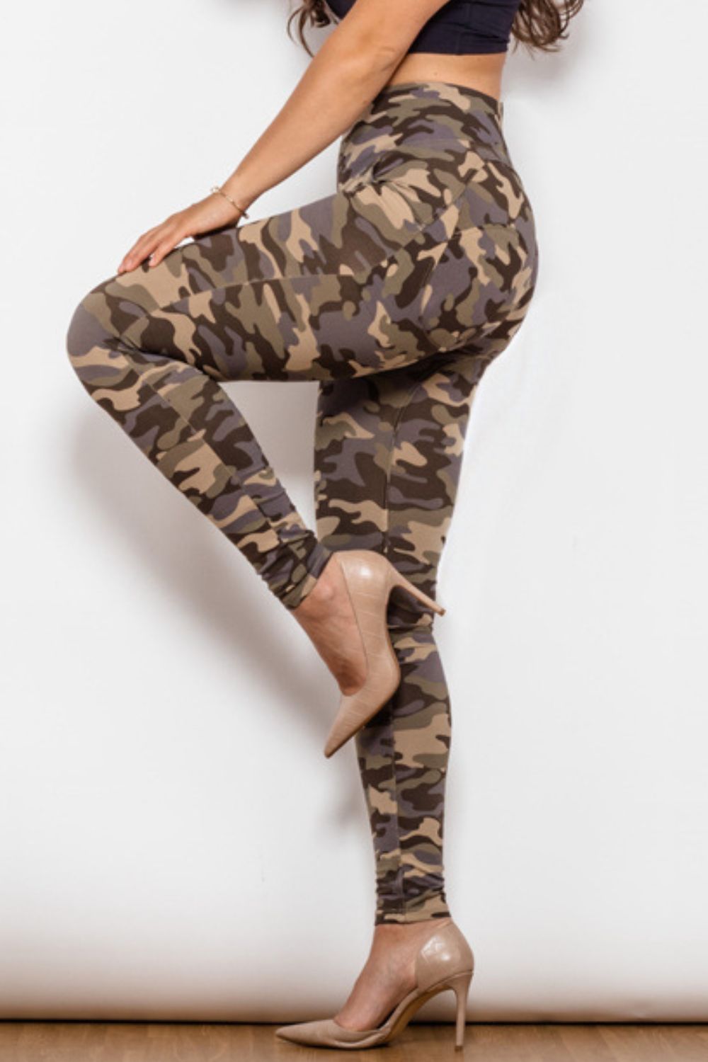 Camouflage Print Jeans BLUE ZONE PLANET