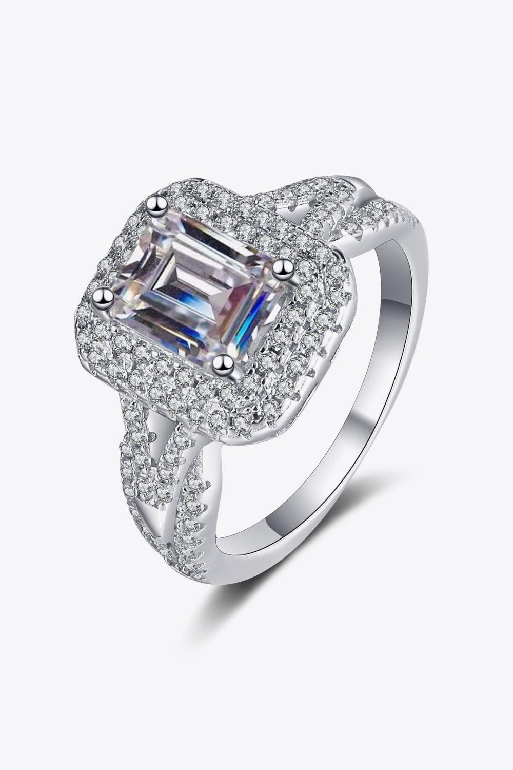 Can't Stop Your Shine 2 Carat Moissanite Ring BLUE ZONE PLANET