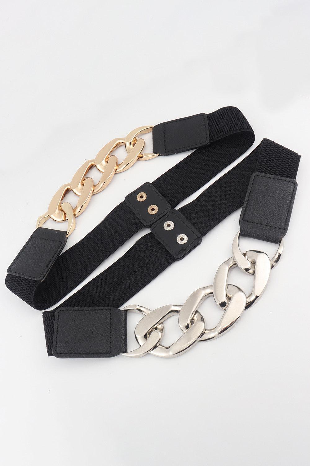 Chain Detail Elastic Belt BLUE ZONE PLANET