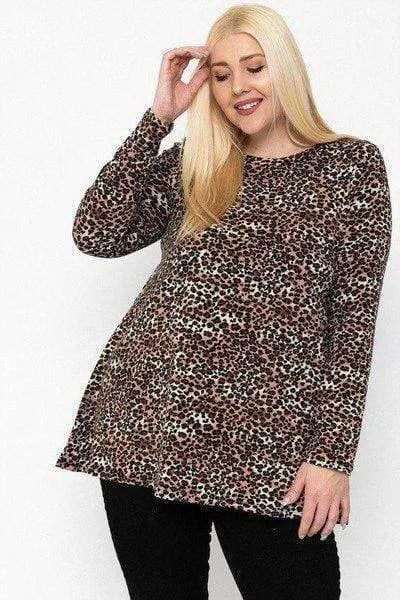 Cheetah Print Tunic Blue Zone Planet