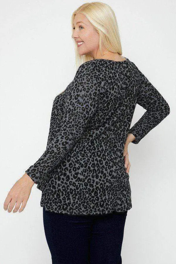 Cheetah Print Tunic Blue Zone Planet