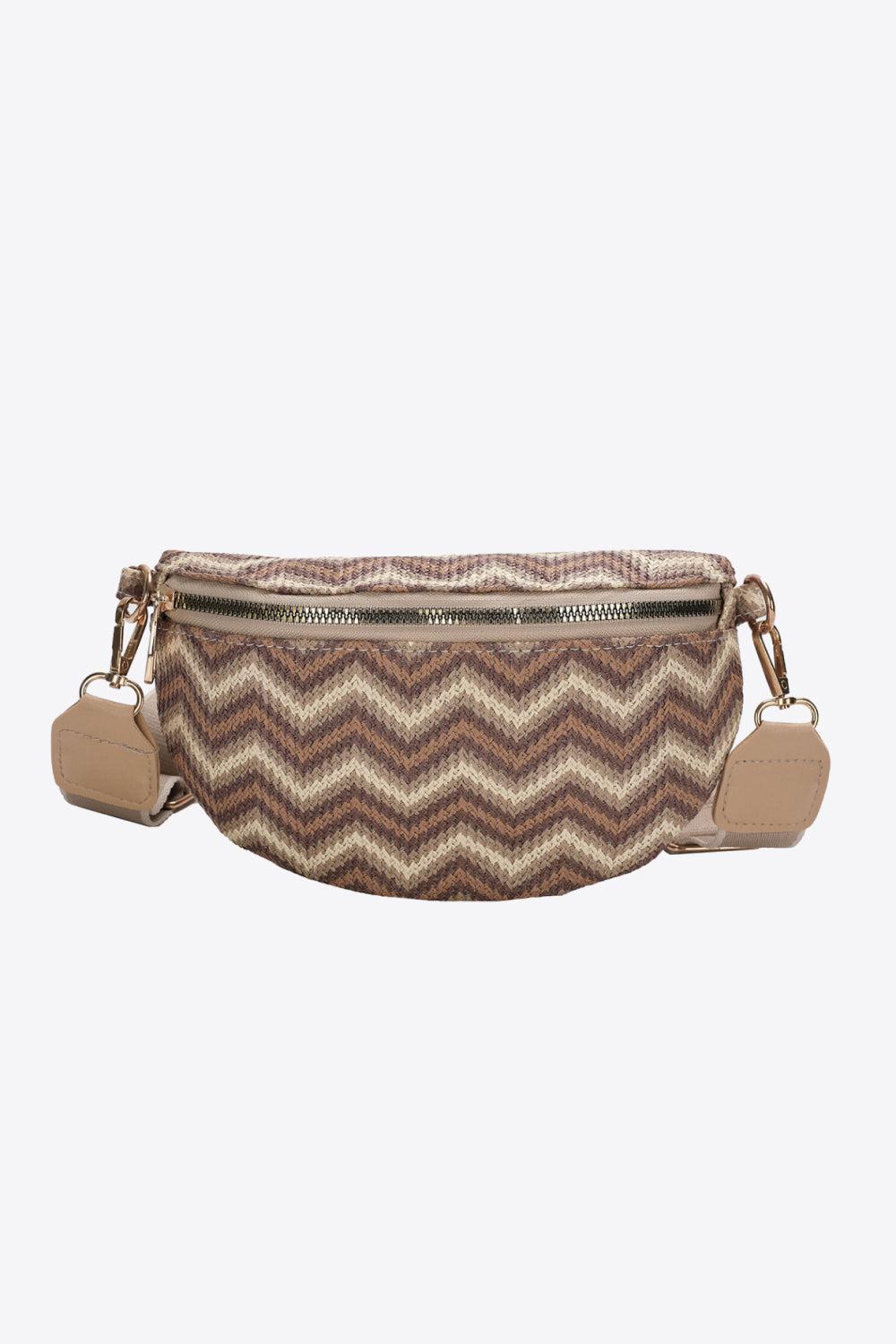 Chevron Straw Sling Bag BLUE ZONE PLANET