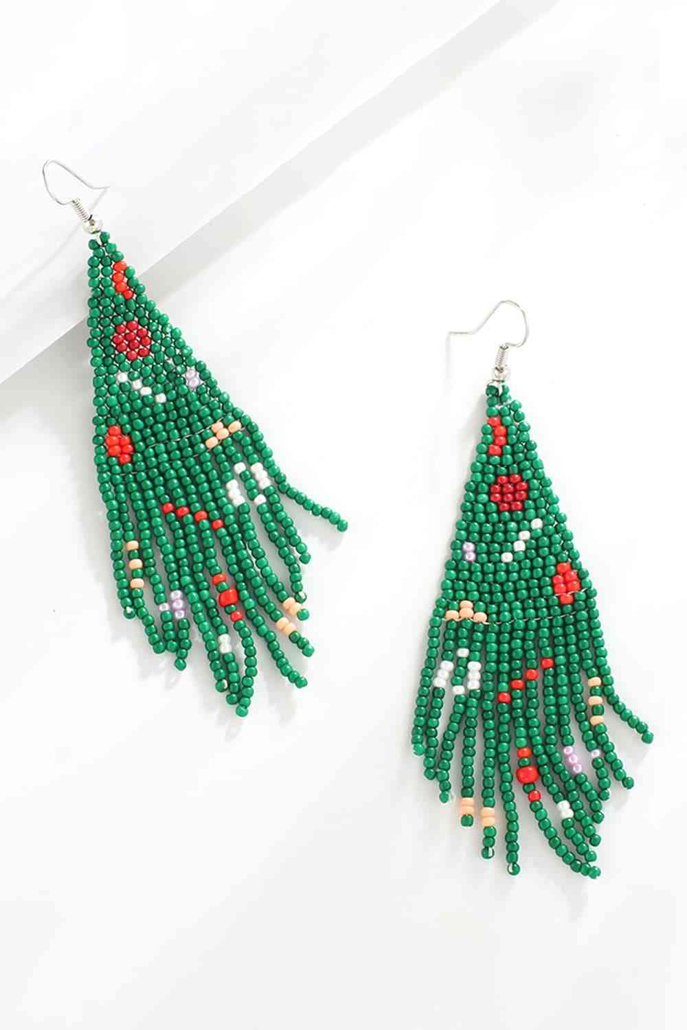 Christmas Beaded Earrings BLUE ZONE PLANET