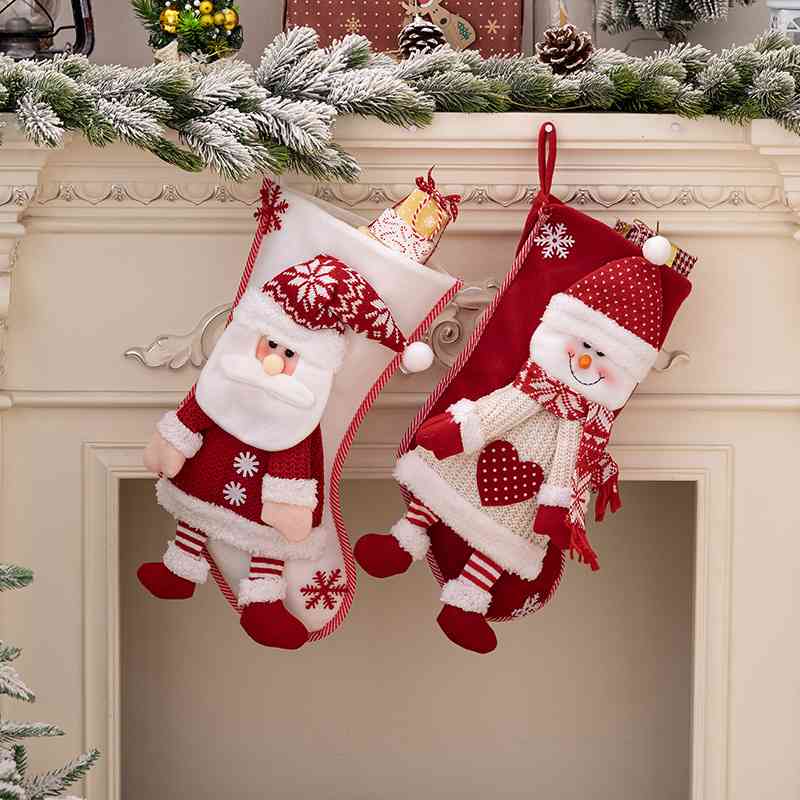 Christmas Stocking Hanging Widget BLUE ZONE PLANET