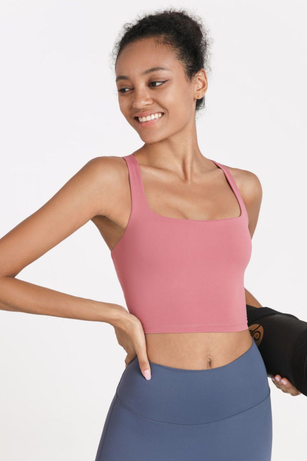 Crisscross Open Back Cropped Sports Cami-TOPS / DRESSES-[Adult]-[Female]-2022 Online Blue Zone Planet