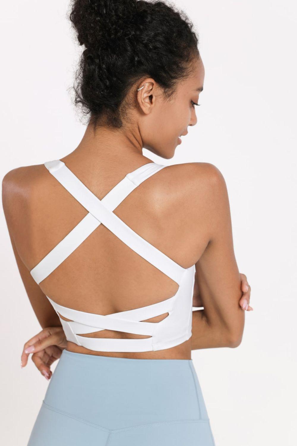 Crisscross Open Back Cropped Sports Cami-TOPS / DRESSES-[Adult]-[Female]-2022 Online Blue Zone Planet