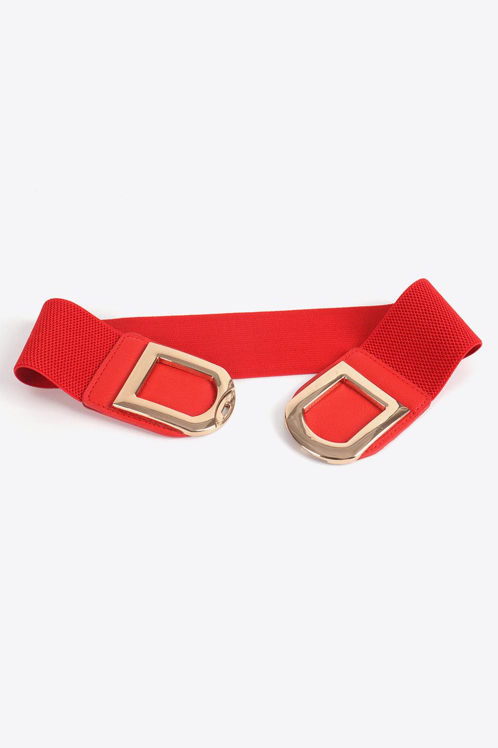 Double D Buckle PU Belt BLUE ZONE PLANET