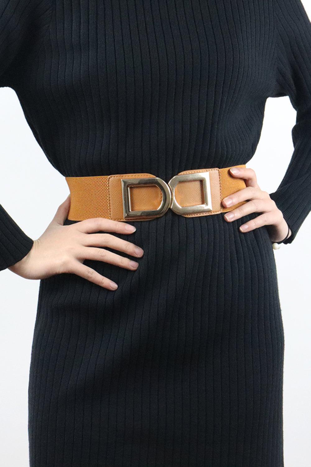 Double D Buckle PU Belt BLUE ZONE PLANET