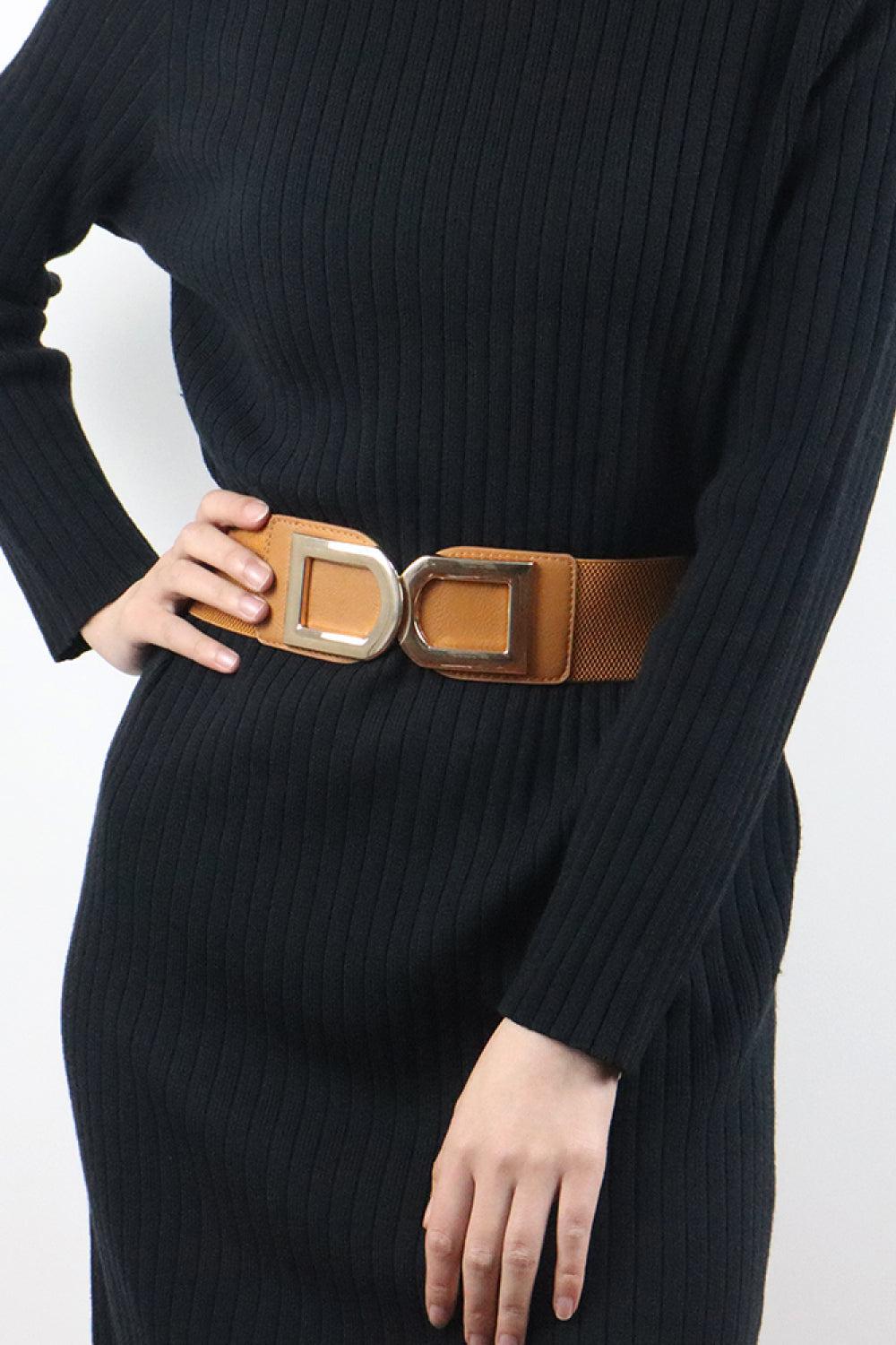 Double D Buckle PU Belt BLUE ZONE PLANET