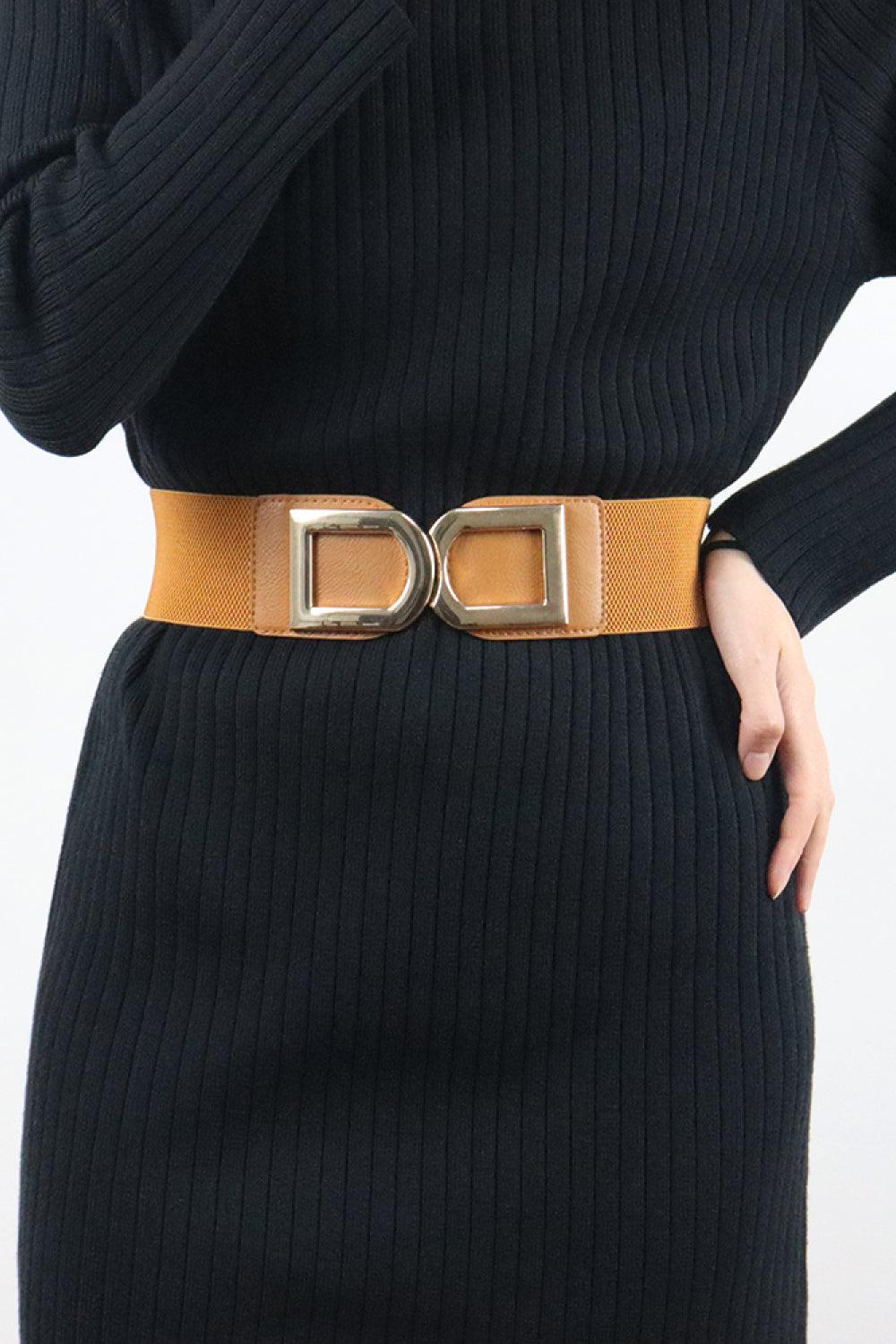 Double D Buckle PU Belt BLUE ZONE PLANET