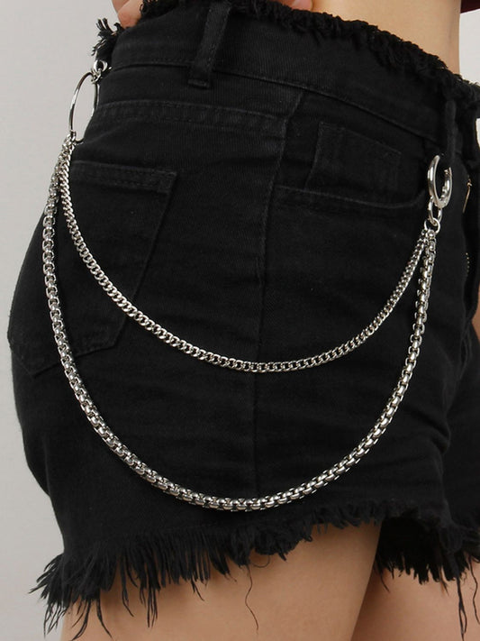 Double-Layered Metal Chain Belt BLUE ZONE PLANET