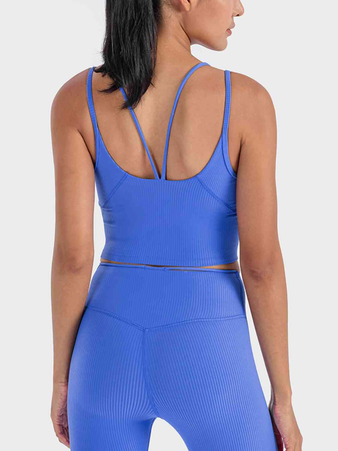 Double Strap Ribbed Sports Cami BLUE ZONE PLANET