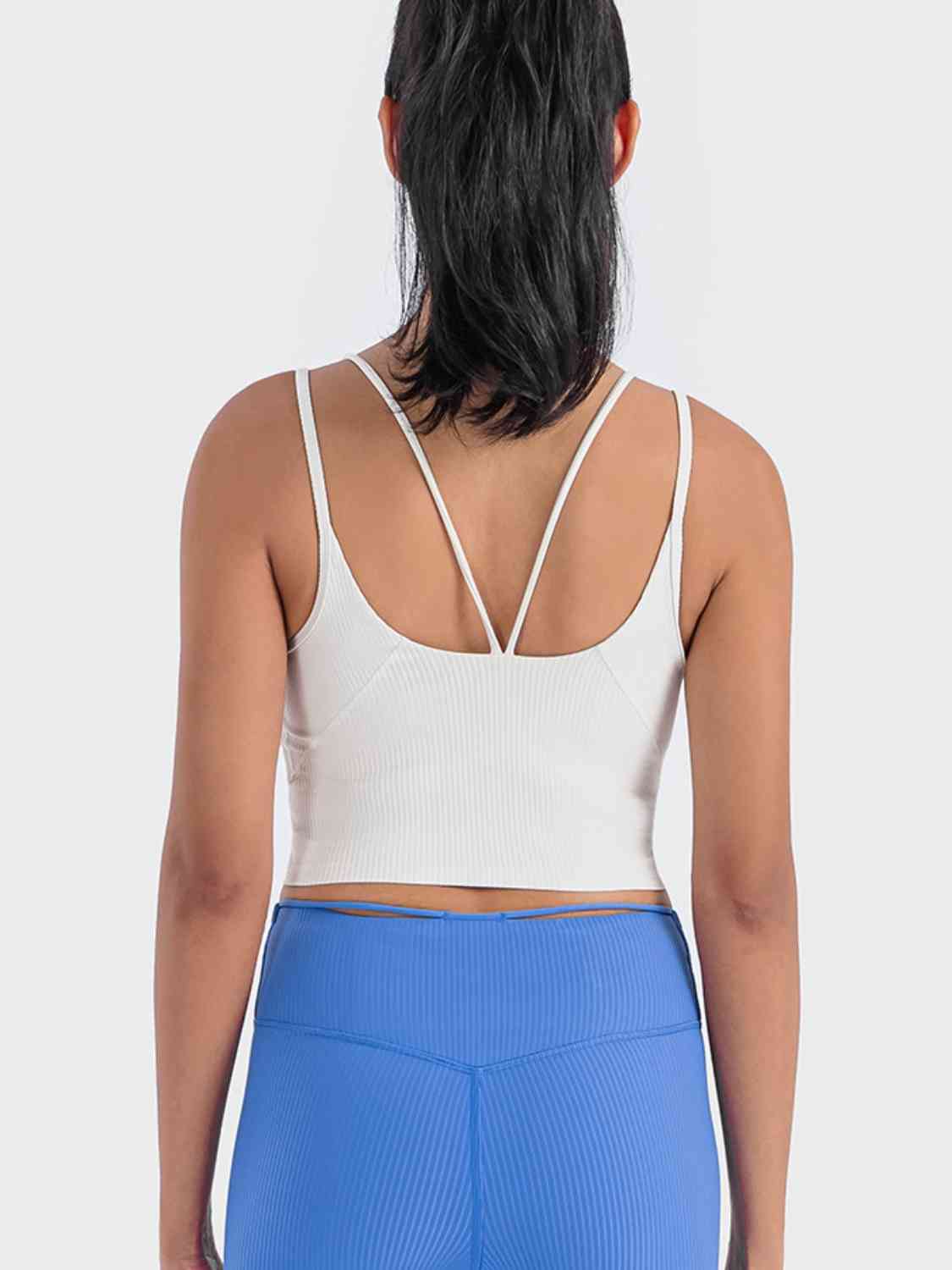 Double Strap Ribbed Sports Cami BLUE ZONE PLANET