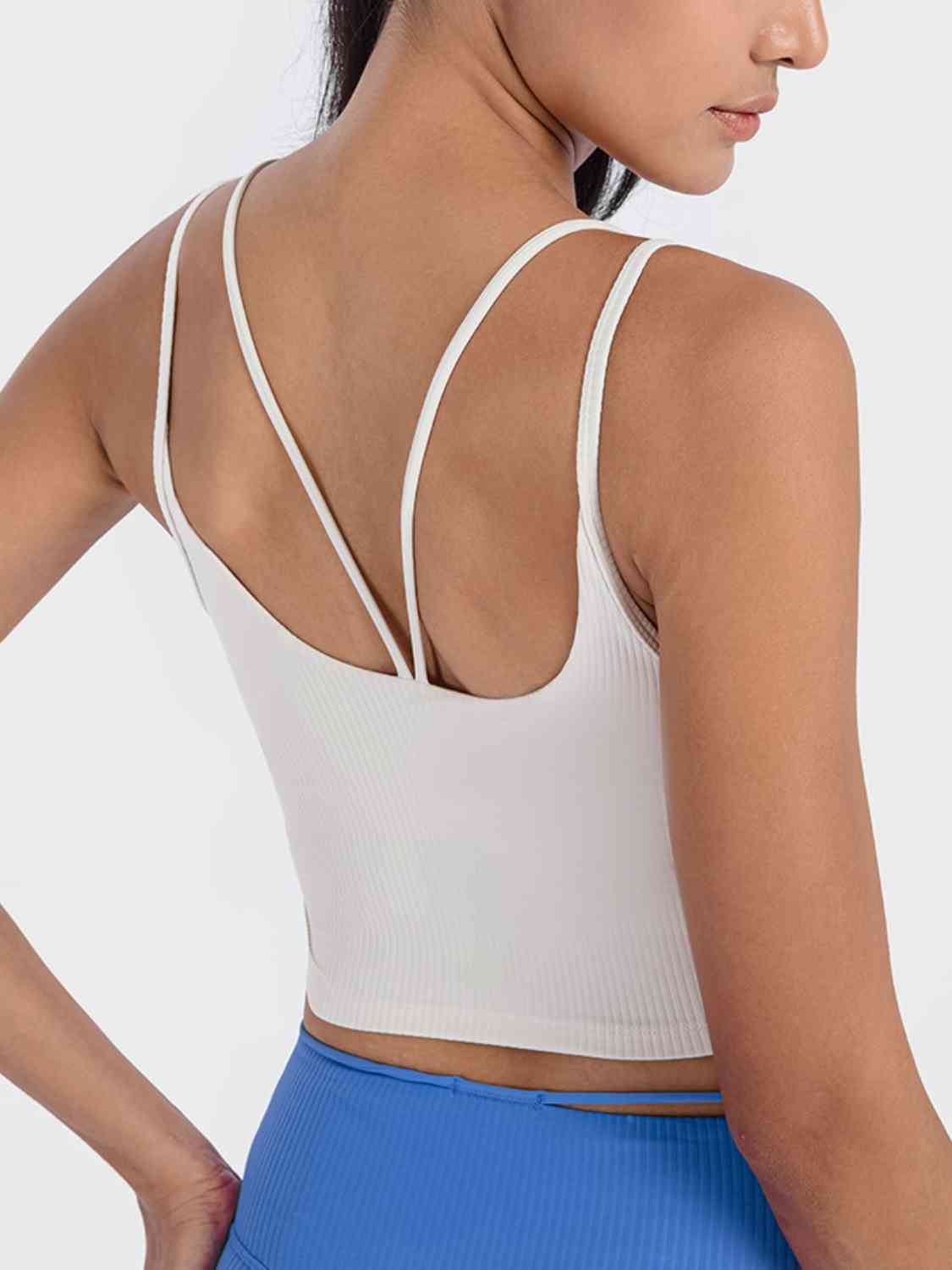 Double Strap Ribbed Sports Cami BLUE ZONE PLANET