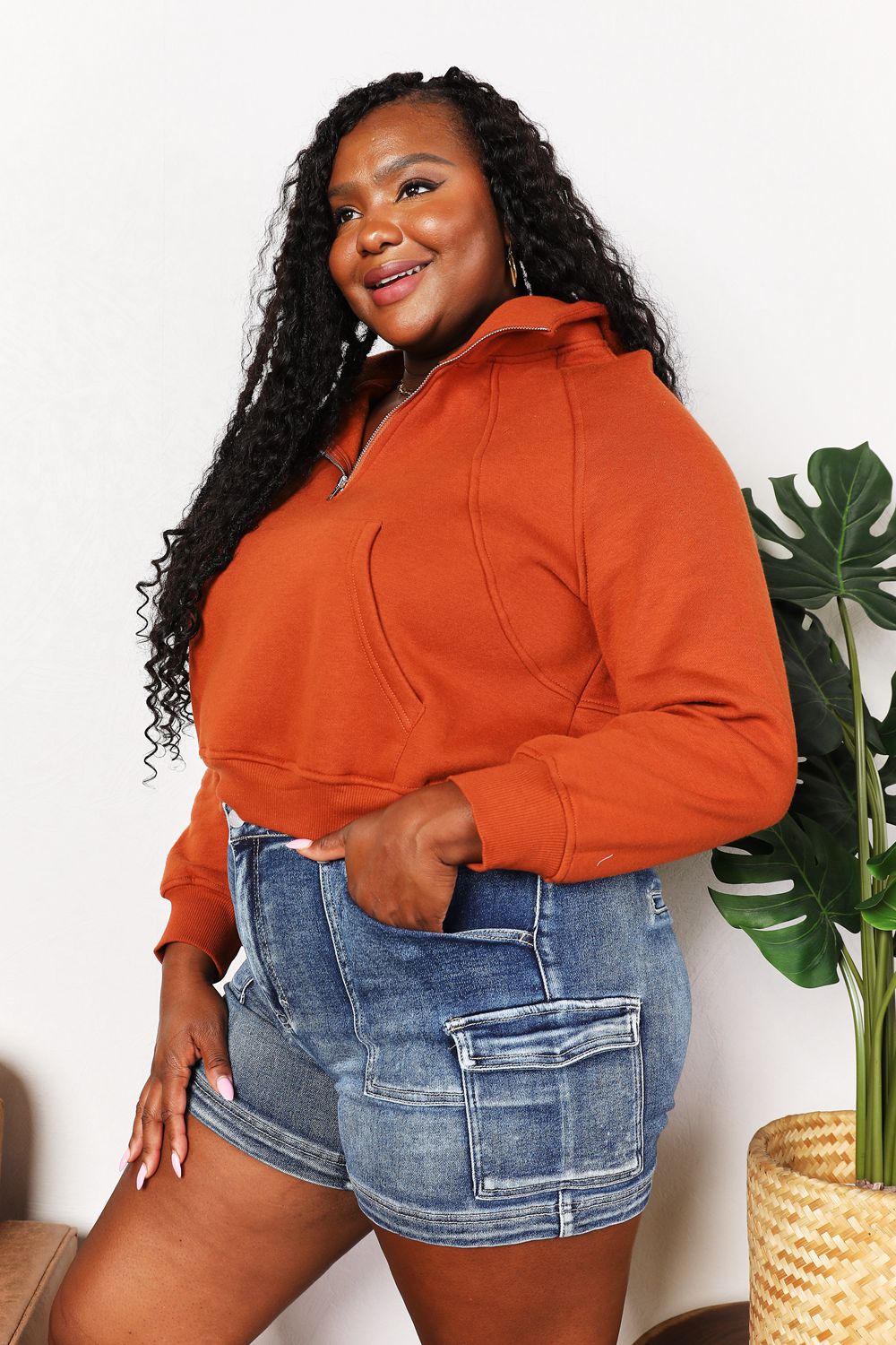 Plus size double store hoodie