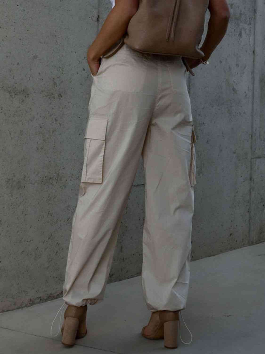 Drawstring Pants with Pockets BLUE ZONE PLANET