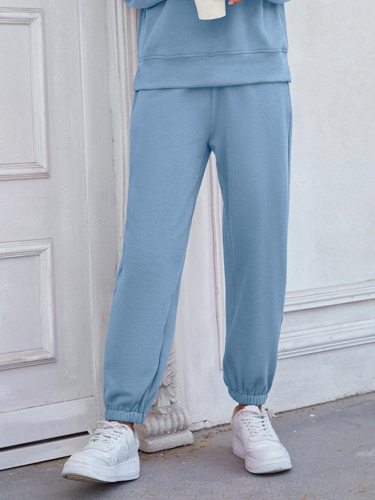 Elastic Waist Joggers with Pockets BLUE ZONE PLANET