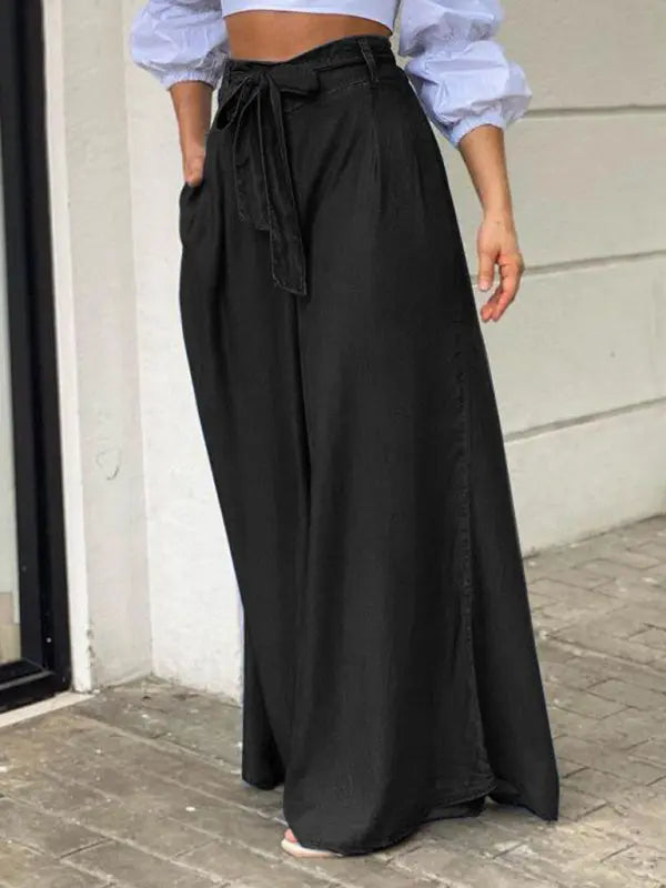 Elegant strappy high waisted skirt plus size denim maxi skirt kakaclo