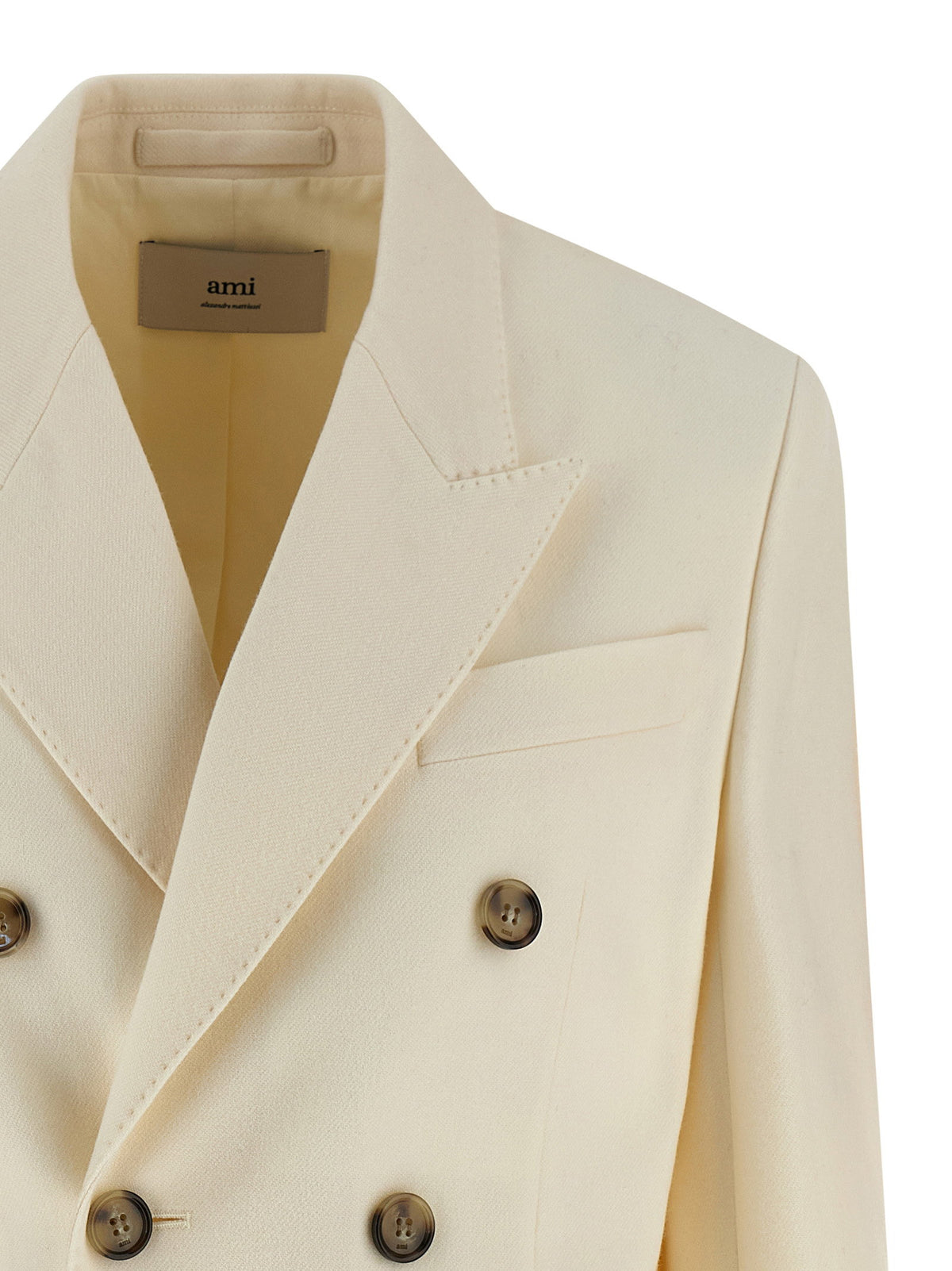 Ami Paris Wool Blazer-Jackets-[Adult]-[Female]-2022 Online Blue Zone Planet