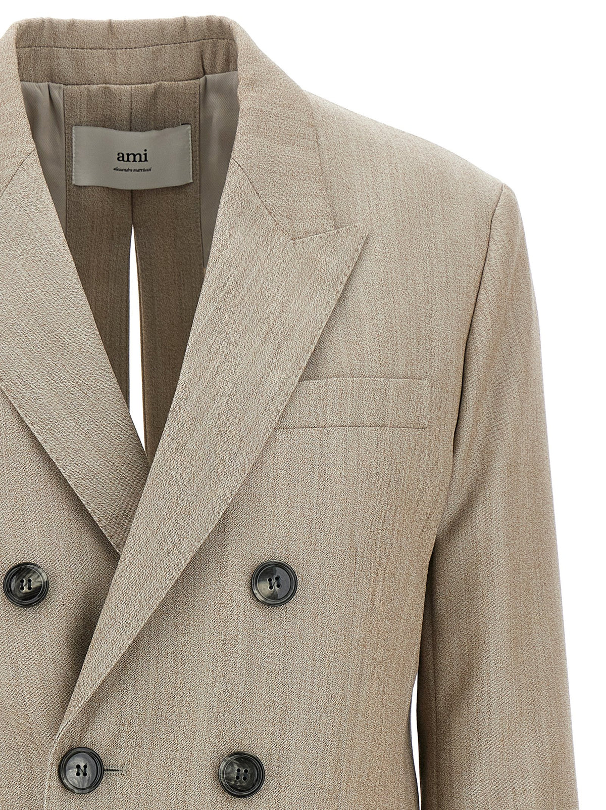 Ami Paris Maxi Split Blazer-Jackets-[Adult]-[Female]-2022 Online Blue Zone Planet