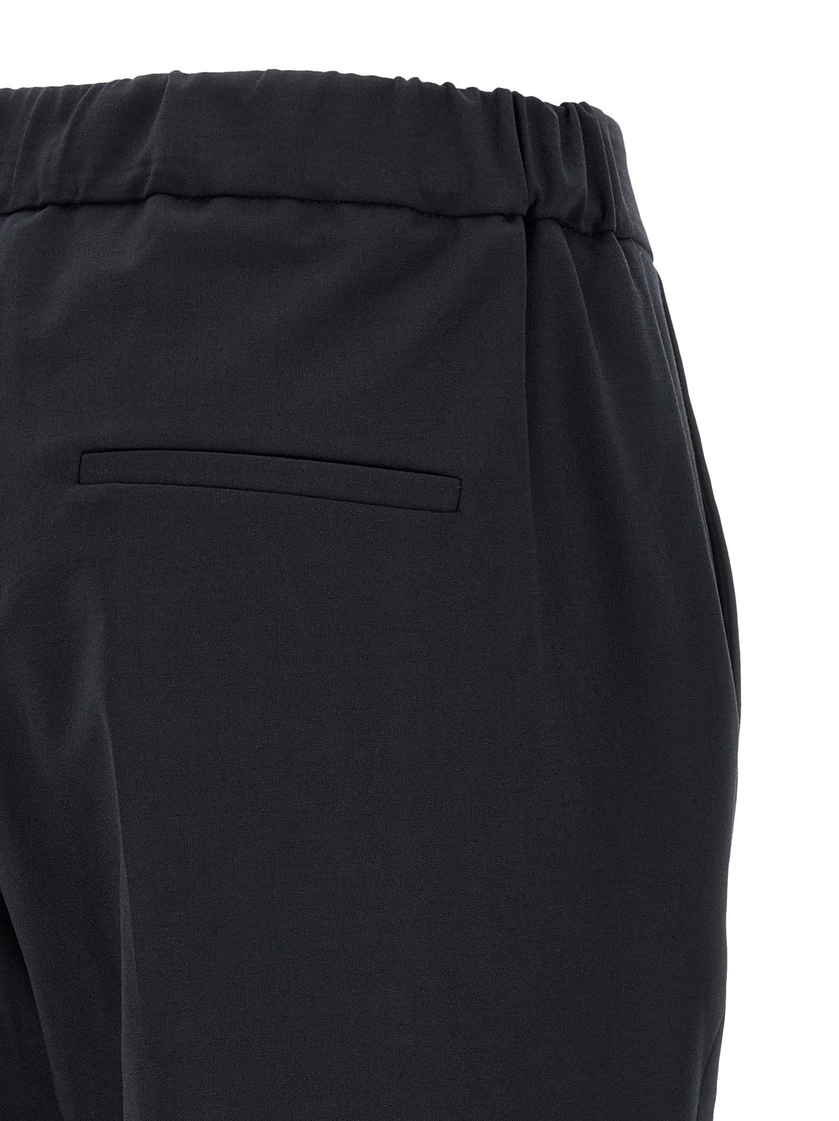 Alberto Biani Cropped Pants-Trousers-[Adult]-[Female]-2022 Online Blue Zone Planet