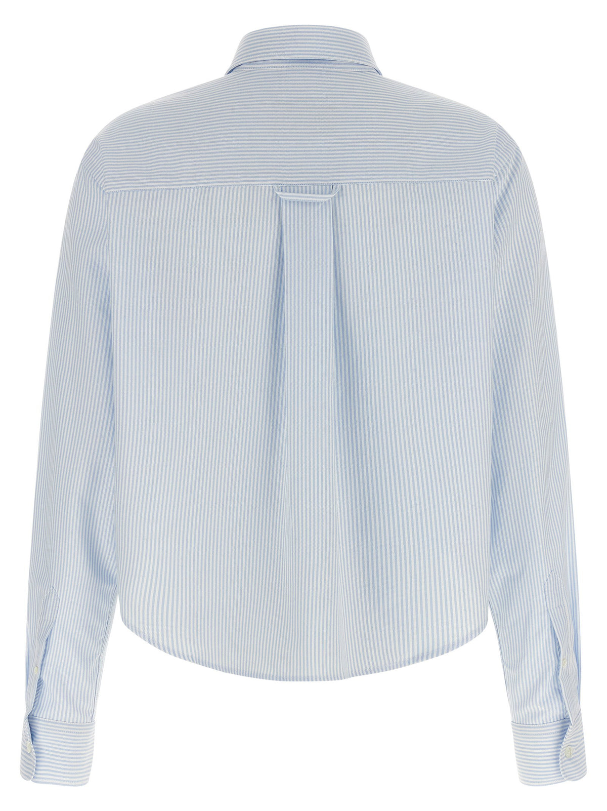 Ami Paris Ami De Coeur Cropped Shirt-Shirts-[Adult]-[Female]-2022 Online Blue Zone Planet