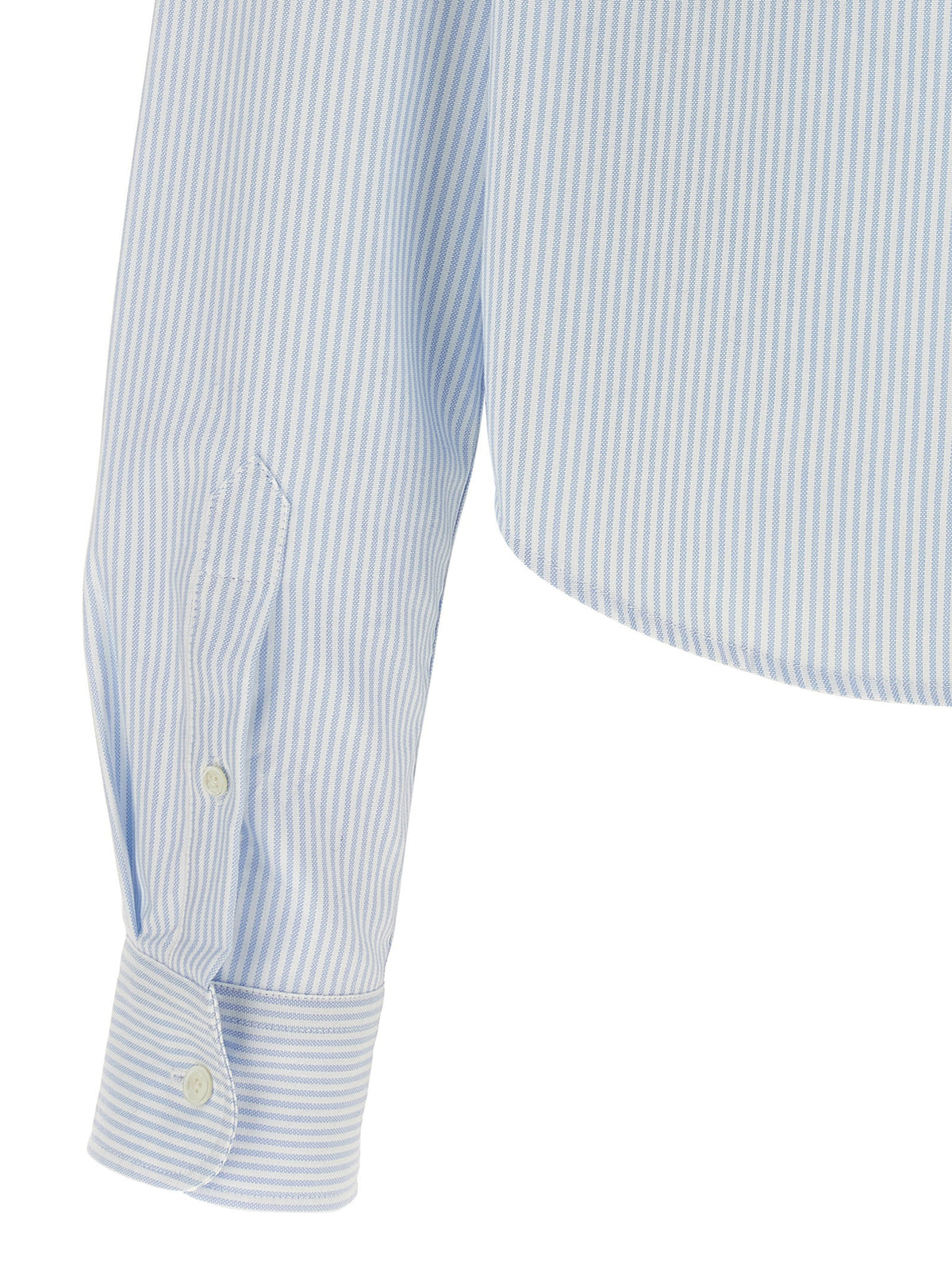 Ami Paris Ami De Coeur Cropped Shirt-Shirts-[Adult]-[Female]-2022 Online Blue Zone Planet