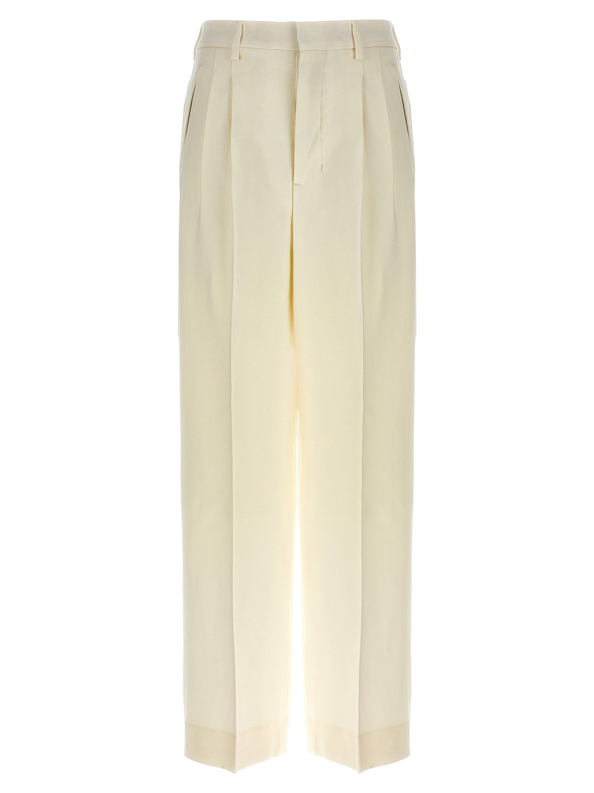 Ami Paris Trousers Pences-Trousers-[Adult]-[Female]-34 FR-White-2022 Online Blue Zone Planet