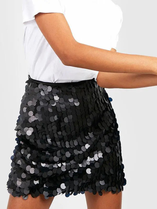 Farah's sequined bodycon mini skirt kakaclo