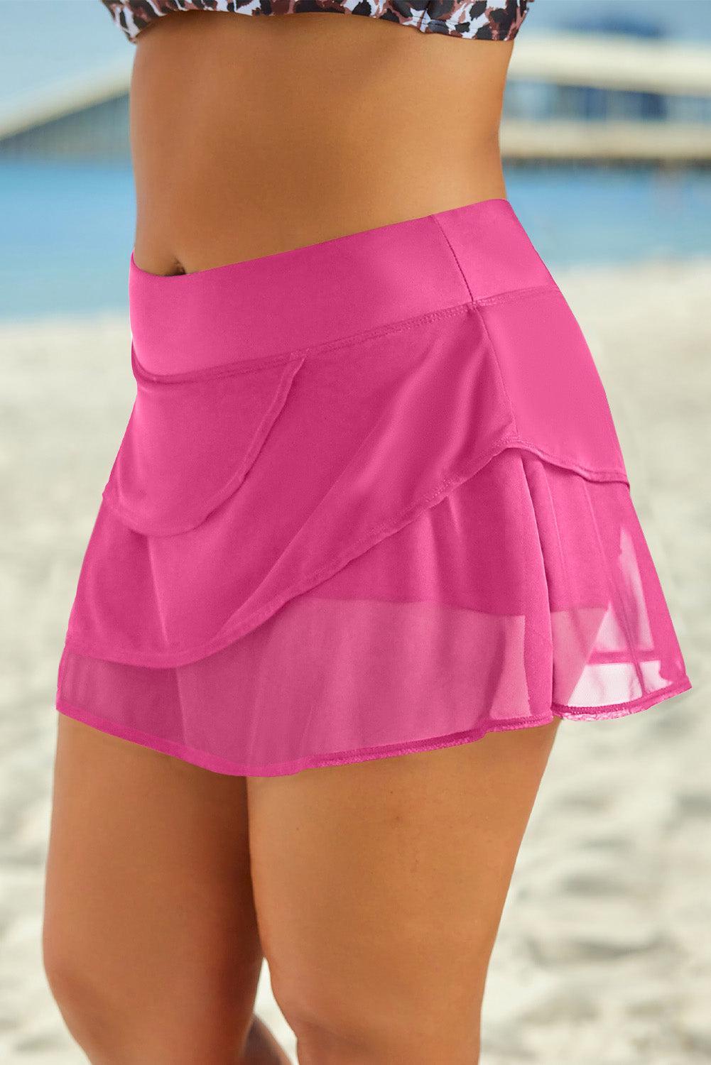 Full Size Layered Swim Skirt BLUE ZONE PLANET