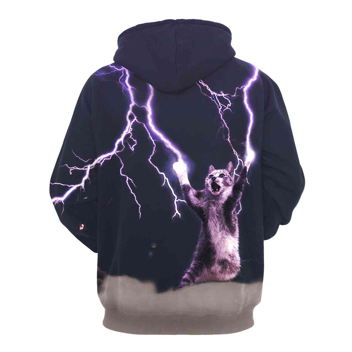 Full Size Printed Drawstring Hoodie with Pockets BLUE ZONE PLANET