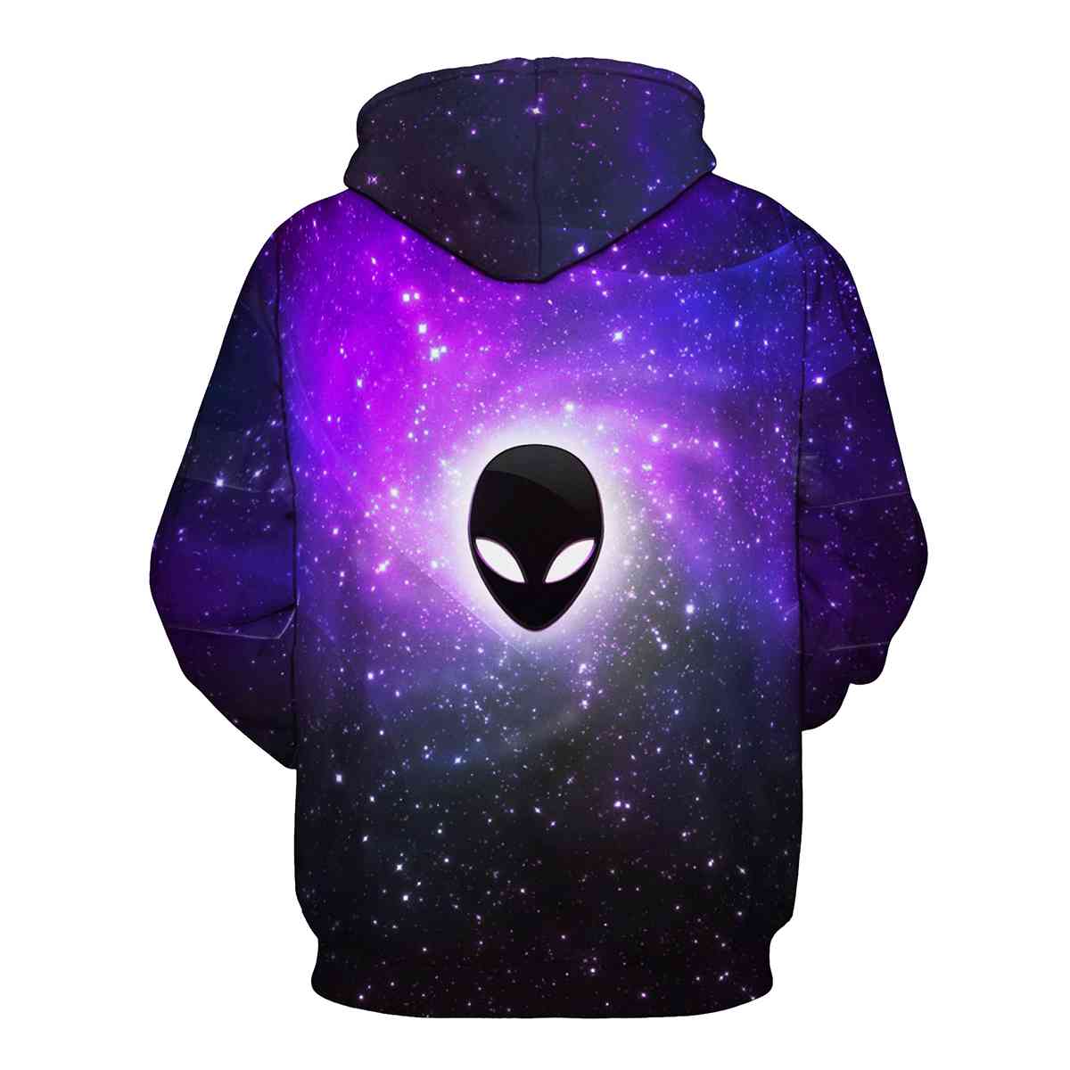 Full Size Printed Drawstring Hoodie with Pockets BLUE ZONE PLANET