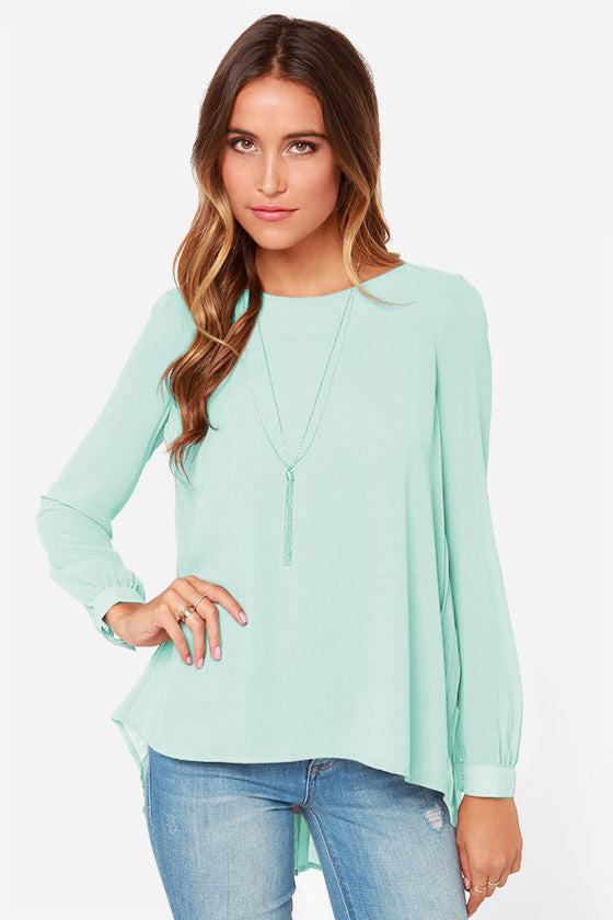 Full Size Round Neck Back Pleated Blouse BLUE ZONE PLANET