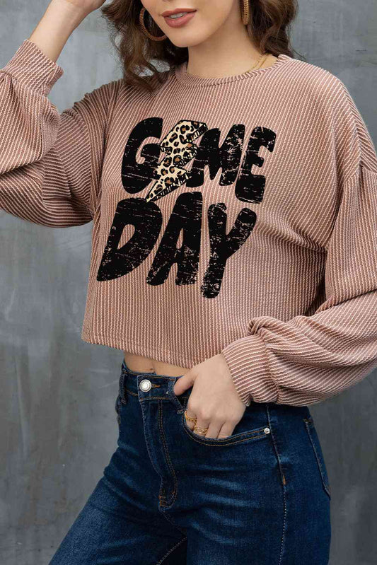 GAME DAY Graphic Blouse BLUE ZONE PLANET