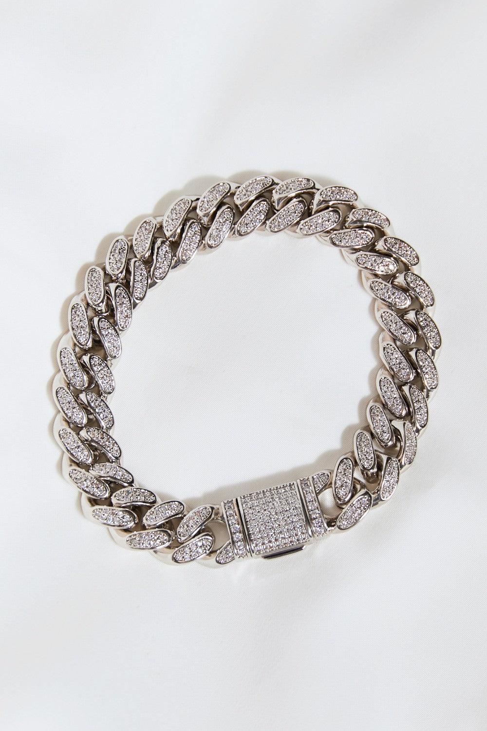 GNJ MANUFACTURING Curb Chain Bracelet in Silver-TOPS / DRESSES-[Adult]-[Female]-2022 Online Blue Zone Planet