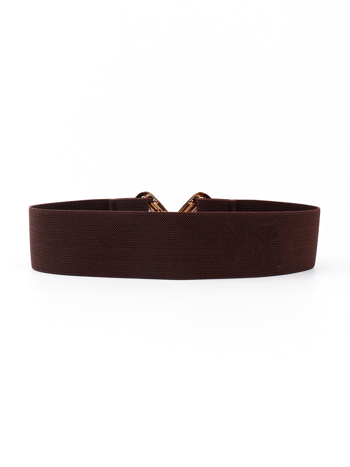 Geometric Buckle Elastic Wide Belt BLUE ZONE PLANET