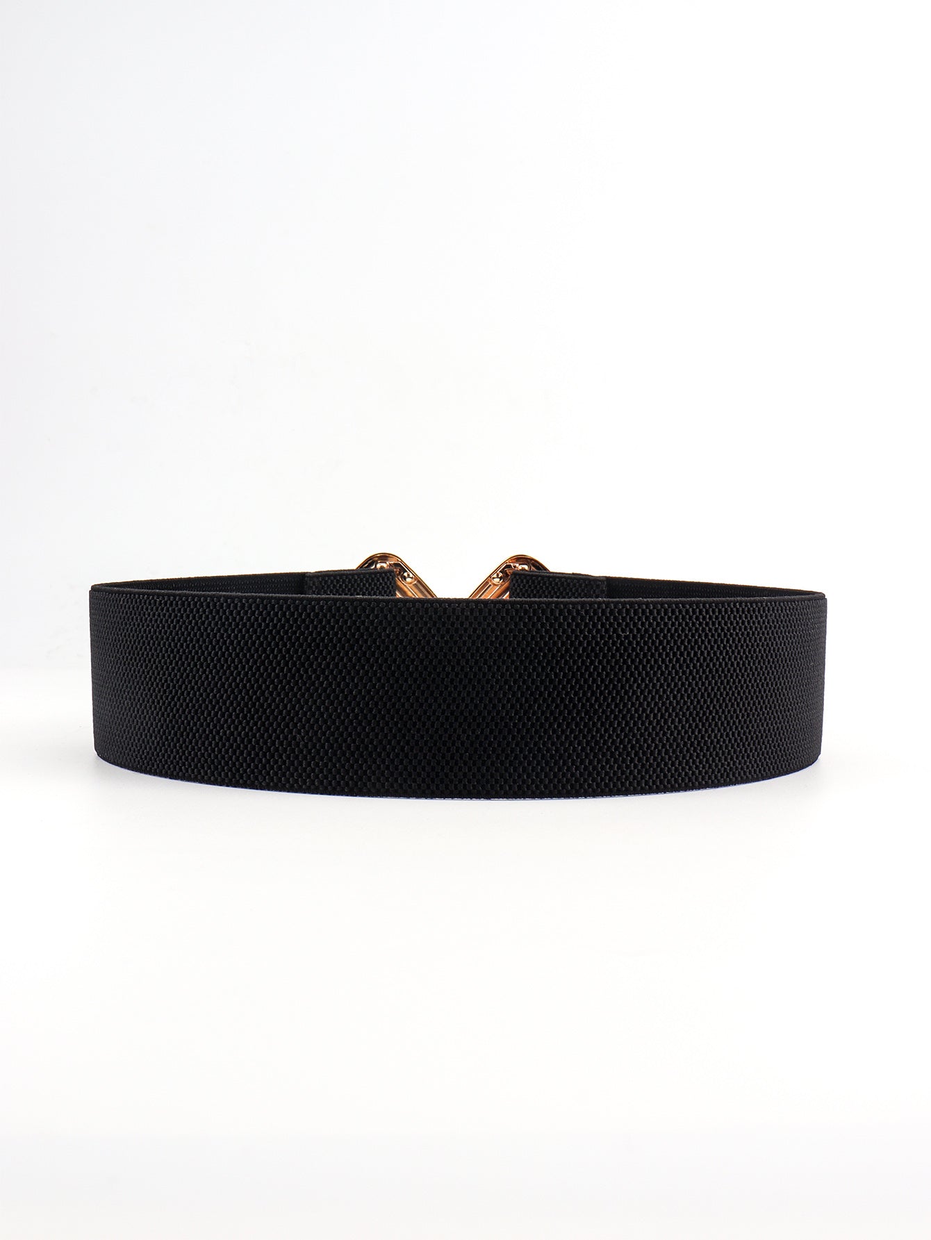 Geometric Buckle Elastic Wide Belt BLUE ZONE PLANET