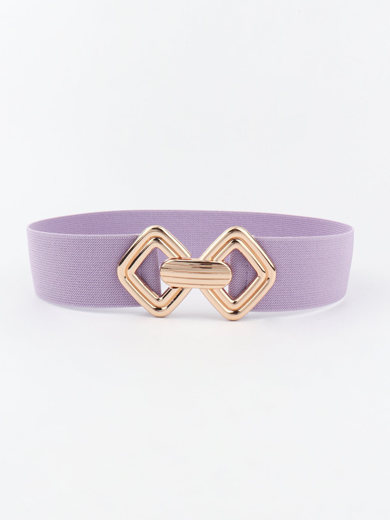 Geometric Buckle Elastic Wide Belt BLUE ZONE PLANET