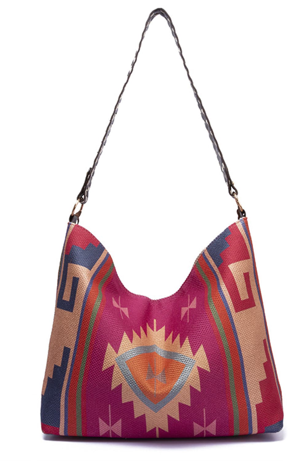 Geometric Canvas Tote Bag BLUE ZONE PLANET