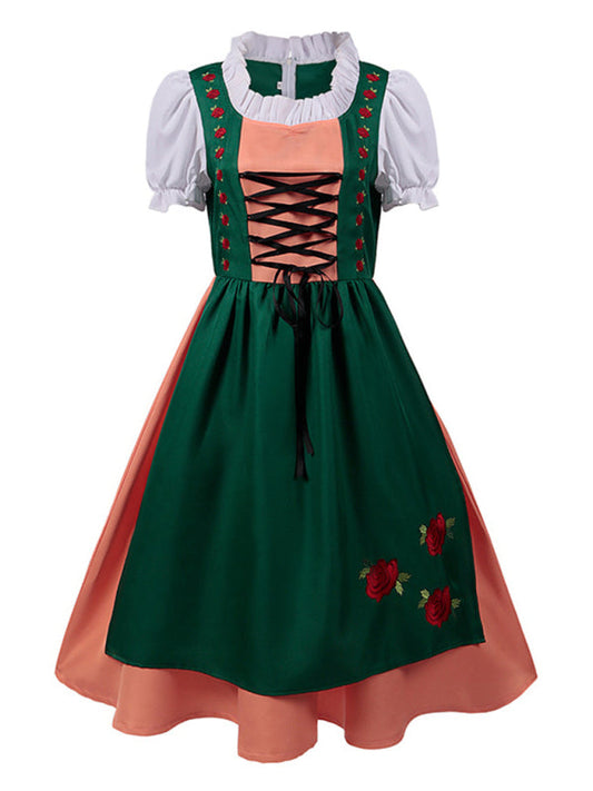 German Oktoberfest costume Bavarian traditional beer maid costume BLUE ZONE PLANET
