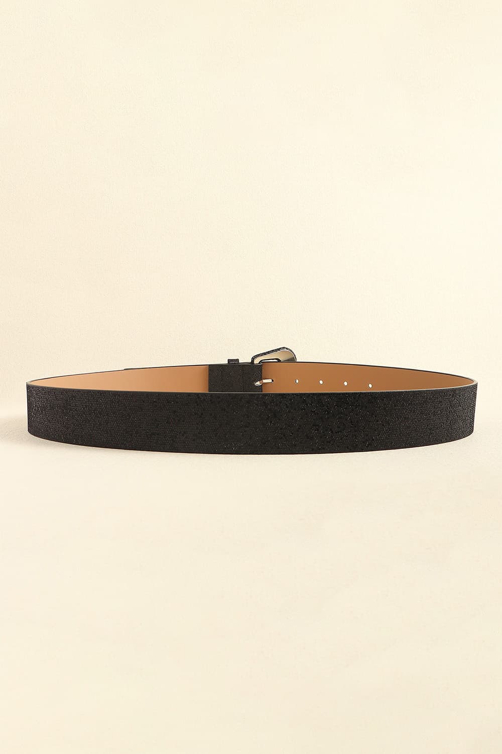 Glitter PU Leather Belt BLUE ZONE PLANET