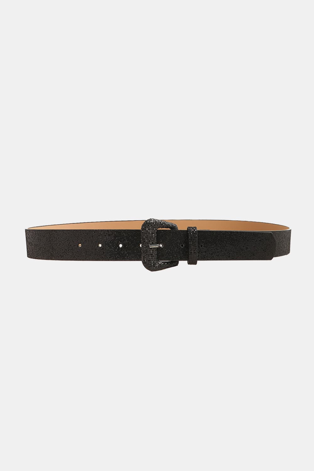 Glitter PU Leather Belt BLUE ZONE PLANET