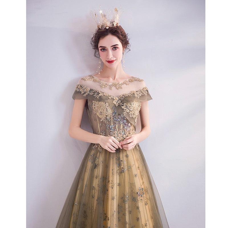 Golden Banquet Evening Dress iYoowe DropShipping