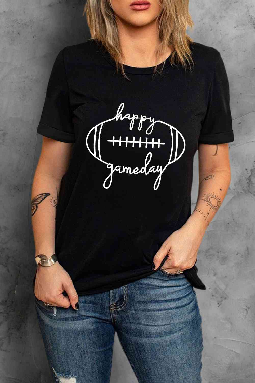 HAPPY GAMEDAY Graphic T-Shirt BLUE ZONE PLANET