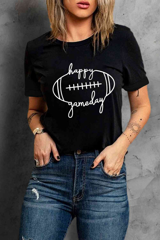 HAPPY GAMEDAY Graphic T-Shirt BLUE ZONE PLANET