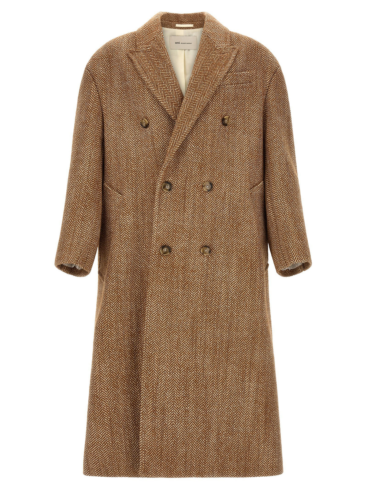 Ami Paris Herringbone Coat