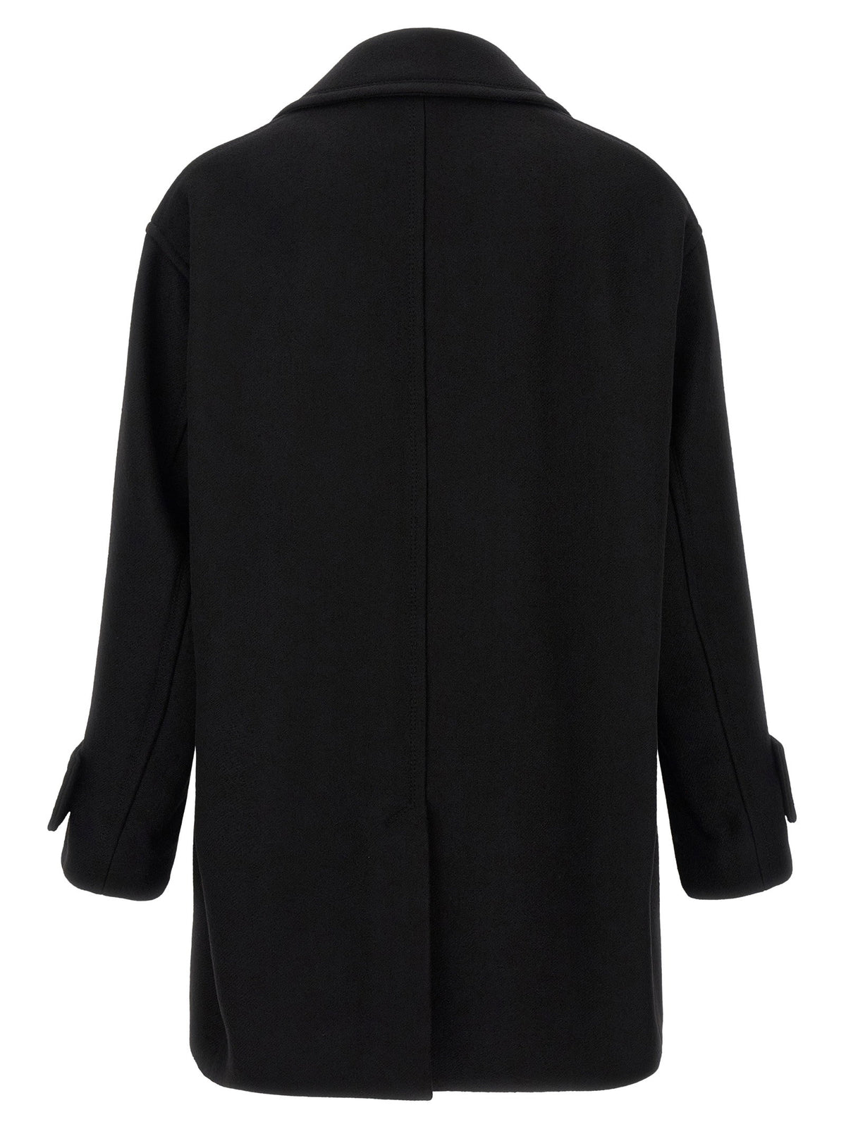 Ami Paris Virgin Wool Caban-Coats-[Adult]-[Female]-2022 Online Blue Zone Planet