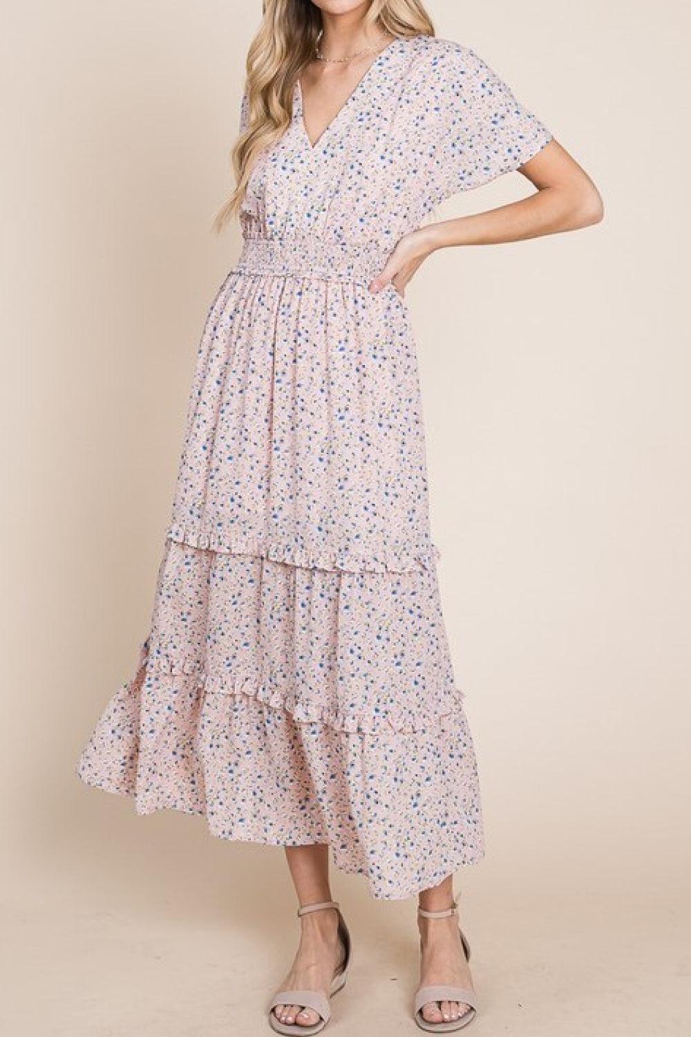 HEYSON Sweet Talk Kimono Sleeve Maxi Dress in Blush Pink BLUE ZONE PLANET